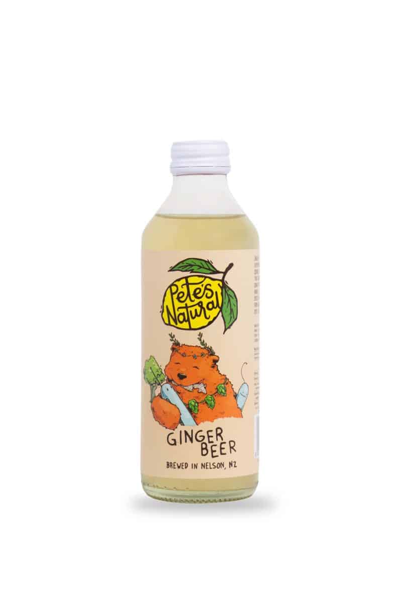 Pete's Natural Ginger Beer - Spicy and bold with a gingery kick, naturally brewed