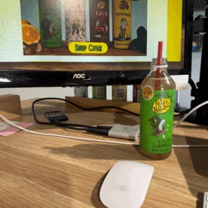 pete's Natural feijoa soda with sustainable vege straw